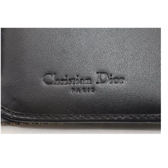 Dior Black and Gray Oblique Canvas Clutch Wallet - Picture 6 of 11